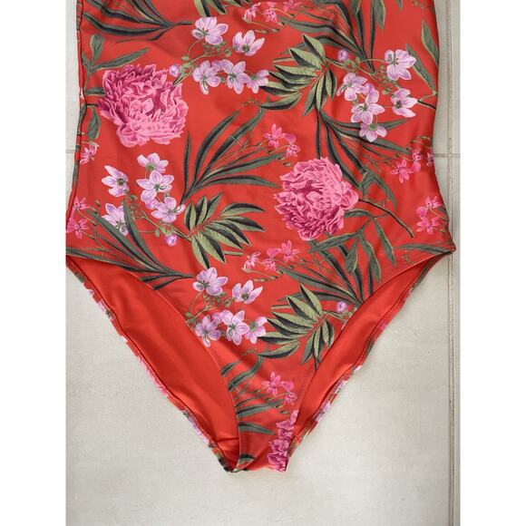 Old Navy Swim One Piece Swimsuit Multicolor Floral Swimwear - Picture 3 of 10